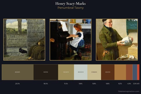 Henry Stacy-Marks Master Palette - Penumbral Tawny