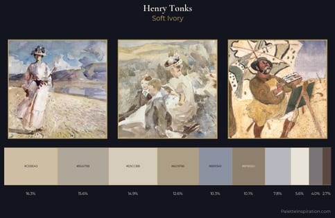 Henry Tonks Palette 1 - Soft Ivory