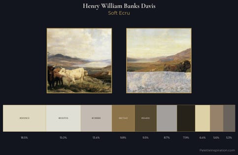 Henry William Banks Davis Palette 1 - Soft Ecru