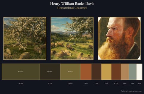 Henry William Banks Davis Palette 5 - Penumbral Caramel