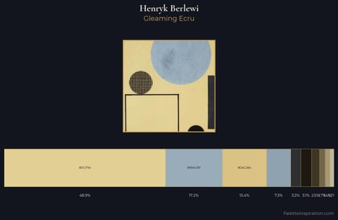 Henryk Berlewi Palette 1 - Gleaming Ecru