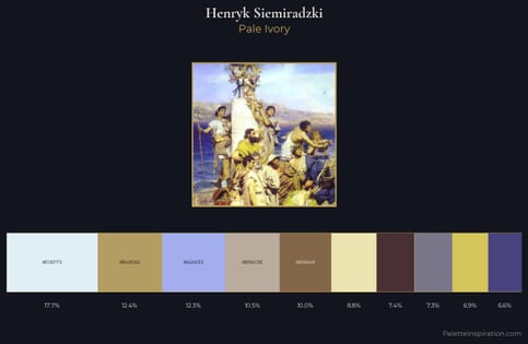 Henryk Siemiradzki Palette 1 - Pale Ivory
