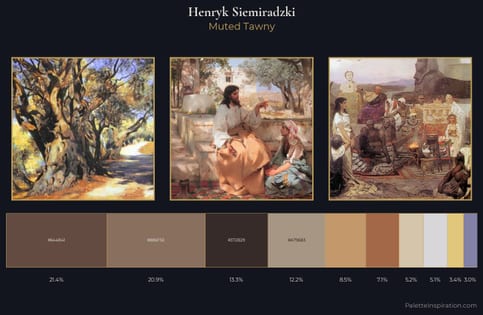 Henryk Siemiradzki Palette 3 - Muted Tawny