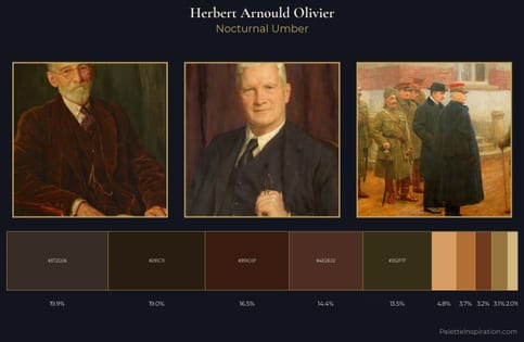 Herbert Arnould Olivier Palette 2 - Nocturnal Umber