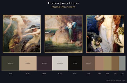 Herbert James Draper Palette 4 - Muted Parchment