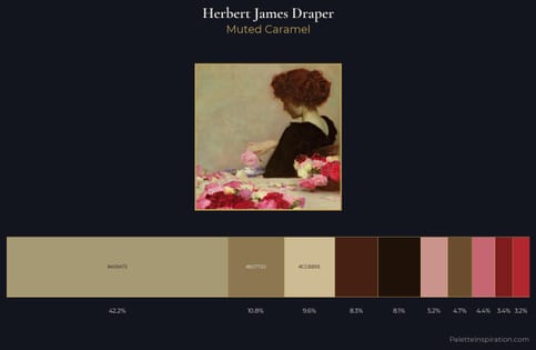 Herbert James Draper Palette 7 - Muted Caramel