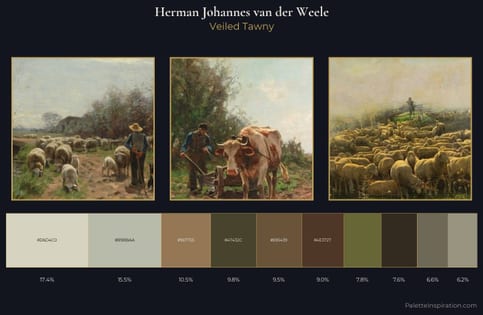 Herman Johannes van der Weele Palette 3 - Veiled Tawny