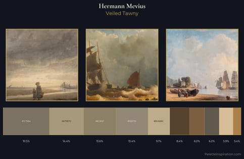 Hermann Mevius Palette 1 - Veiled Tawny
