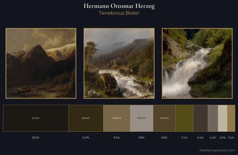 Hermann Ottomar Herzog Palette 7 - Tenebrous Bister