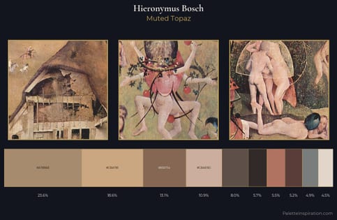 Hieronymus Bosch Palette 3 - Muted Topaz
