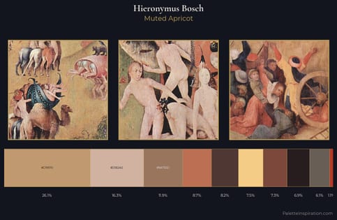 Hieronymus Bosch Palette 6 - Muted Apricot