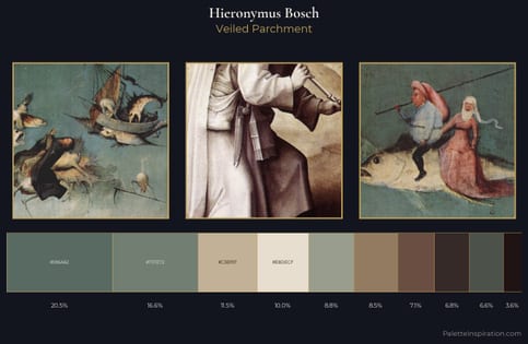 Hieronymus Bosch Palette 8 - Veiled Parchment