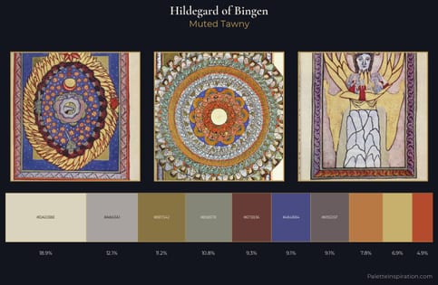 Hildegard of Bingen Palette 3 - Muted Tawny