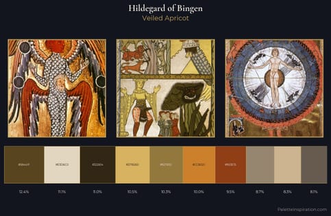 Hildegard of Bingen Palette 4 - Veiled Apricot