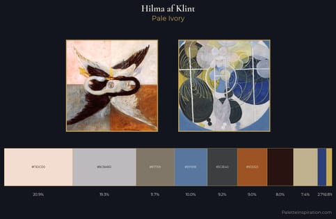 Hilma af Klint Palette 4 - Pale Ivory