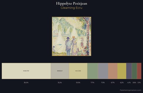 Hippolyte Petitjean Palette 2 - Gleaming Ecru