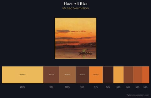 Hoca Ali Riza Palette 6 - Muted Vermillion