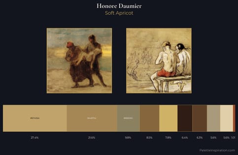 Honore Daumier Palette 5 - Soft Apricot