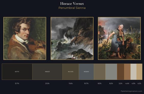 Horace Vernet Palette 7 - Penumbral Sienna