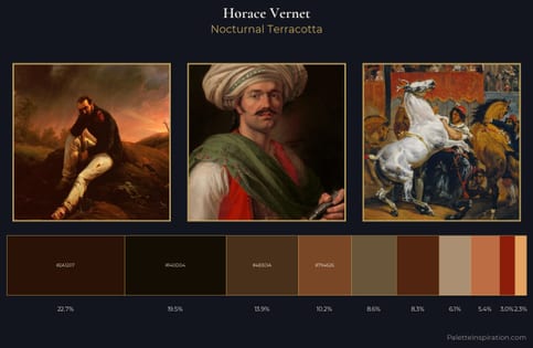 Horace Vernet Palette 8 - Nocturnal Terracotta
