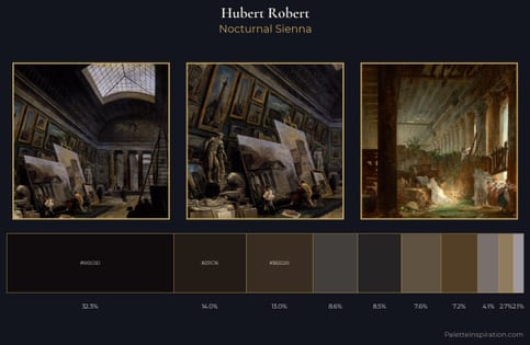 Hubert Robert Palette 8 - Nocturnal Sienna