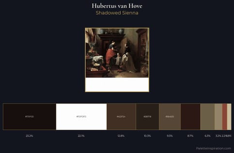 Hubertus van Hove Palette 6 - Shadowed Sienna