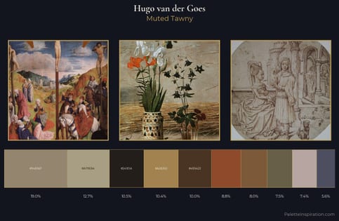Hugo van der Goes Palette 4 - Muted Tawny