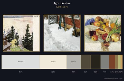 Igor Grabar Palette 2 - Soft Ivory