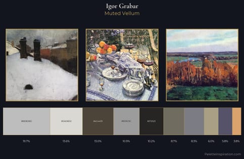 Igor Grabar Palette 5 - Muted Vellum