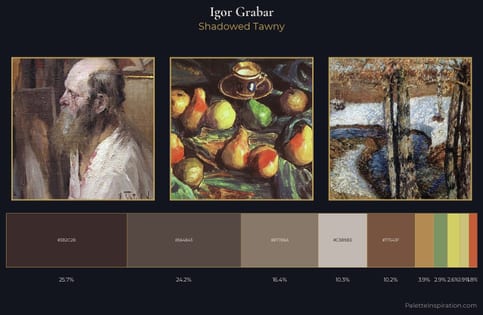 Igor Grabar Palette 6 - Shadowed Tawny