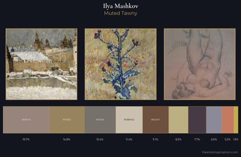 Ilya Mashkov Palette 3 - Muted Tawny