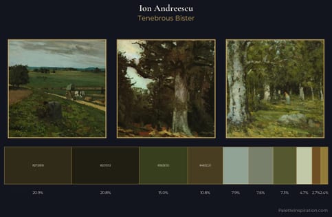 Ion Andreescu Palette 6 - Tenebrous Bister