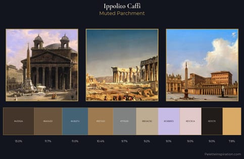 Ippolito Caffi Palette 4 - Muted Parchment