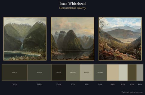 Isaac Whitehead Palette 5 - Penumbral Tawny
