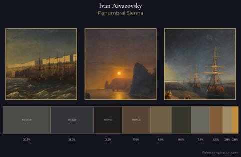 Ivan Aivazovsky Palette 24 - Penumbral Sienna