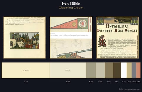 Ivan Bilibin Palette 1 - Gleaming Cream