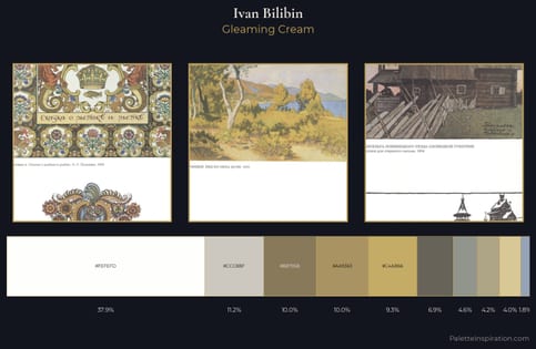 Ivan Bilibin Palette 2 - Gleaming Cream