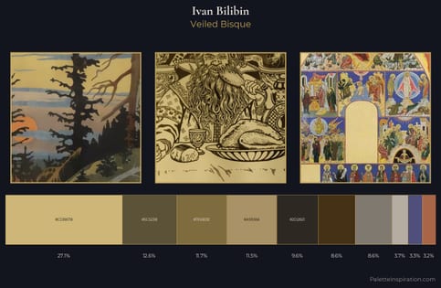 Ivan Bilibin Palette 14 - Veiled Bisque