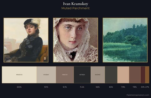 Ivan Kramskoy Palette 4 - Muted Parchment