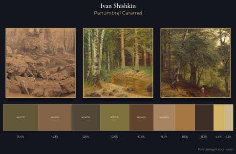 Ivan Shishkin Palette 10 - Penumbral Caramel