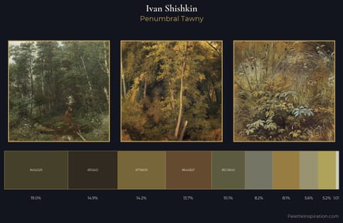 Ivan Shishkin Palette 11 - Penumbral Tawny