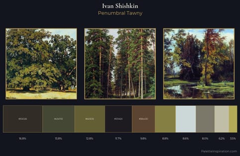 Ivan Shishkin Palette 12 - Penumbral Tawny