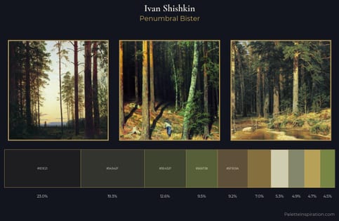 Ivan Shishkin Palette 16 - Penumbral Bister