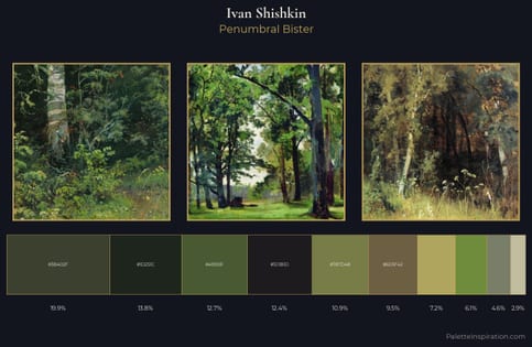Ivan Shishkin Palette 18 - Penumbral Bister