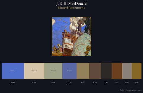 J. E. H. MacDonald Palette 4 - Muted Parchment