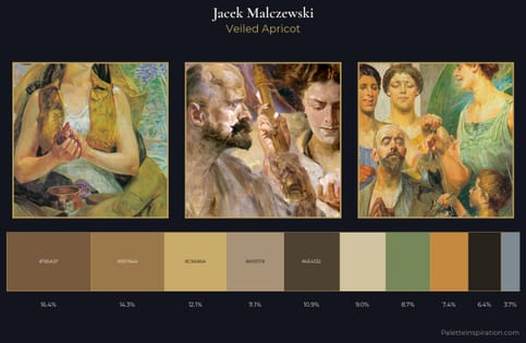 Jacek Malczewski Palette 8 - Veiled Apricot