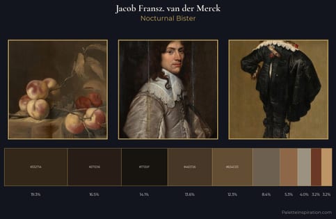 Jacob Fransz. van der Merck Palette 3 - Nocturnal Bister