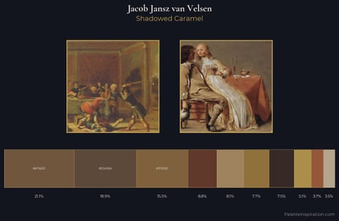 Jacob Jansz van Velsen Palette 1 - Shadowed Caramel