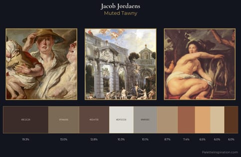 Jacob Jordaens Palette 1 - Muted Tawny