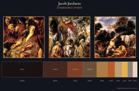 Jacob Jordaens Palette 2 - Shadowed Umber